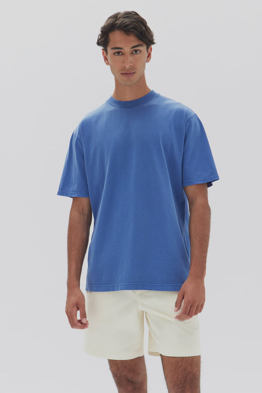ASSEMBLY LABEL - KNOX ORGANIC OVERSIZED TEE - ROYAL