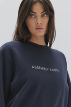 Load image into Gallery viewer, ASSEMBLY - LOGO FLEECE in TRUE NAVY/WHITE
