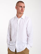 Load image into Gallery viewer, MR SIMPLE - LONG SLEEVE LINEN SHIRT -  WHITE
