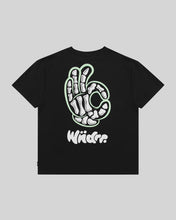 Load image into Gallery viewer, WNDRR - BONES BOX FIT TEE in Black
