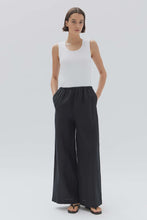 Load image into Gallery viewer, ASSEMBLY - STELLA LINEN PANT - BLACK
