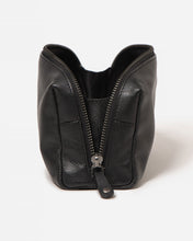Load image into Gallery viewer, STITCH &amp; HIDE - CLEO MAKEUP BAG BLACK
