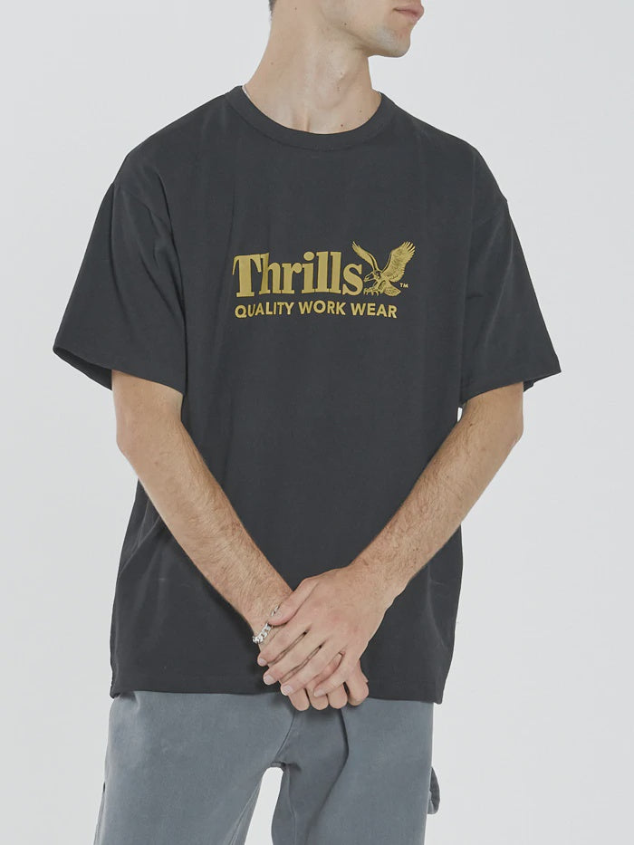 THRILLS - WORKWEAR BOX FIT TEE - BLACK