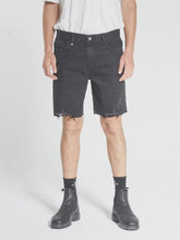 Load image into Gallery viewer, THRILLS - DESTROYED BONES DENIM SHORT - Aged Black
