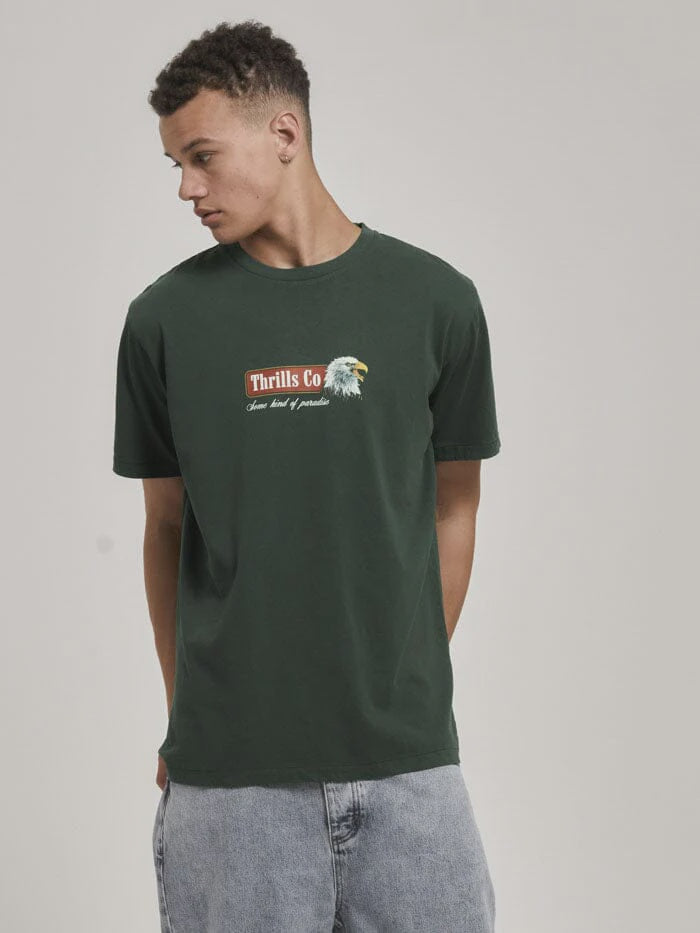 THRILLS - HEAVY STRENGTH MERCH FIT TEE - SYCAMORE