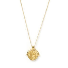 Load image into Gallery viewer, AQUARIUS ZODIAC GOLD SPINNER NECKLACE
