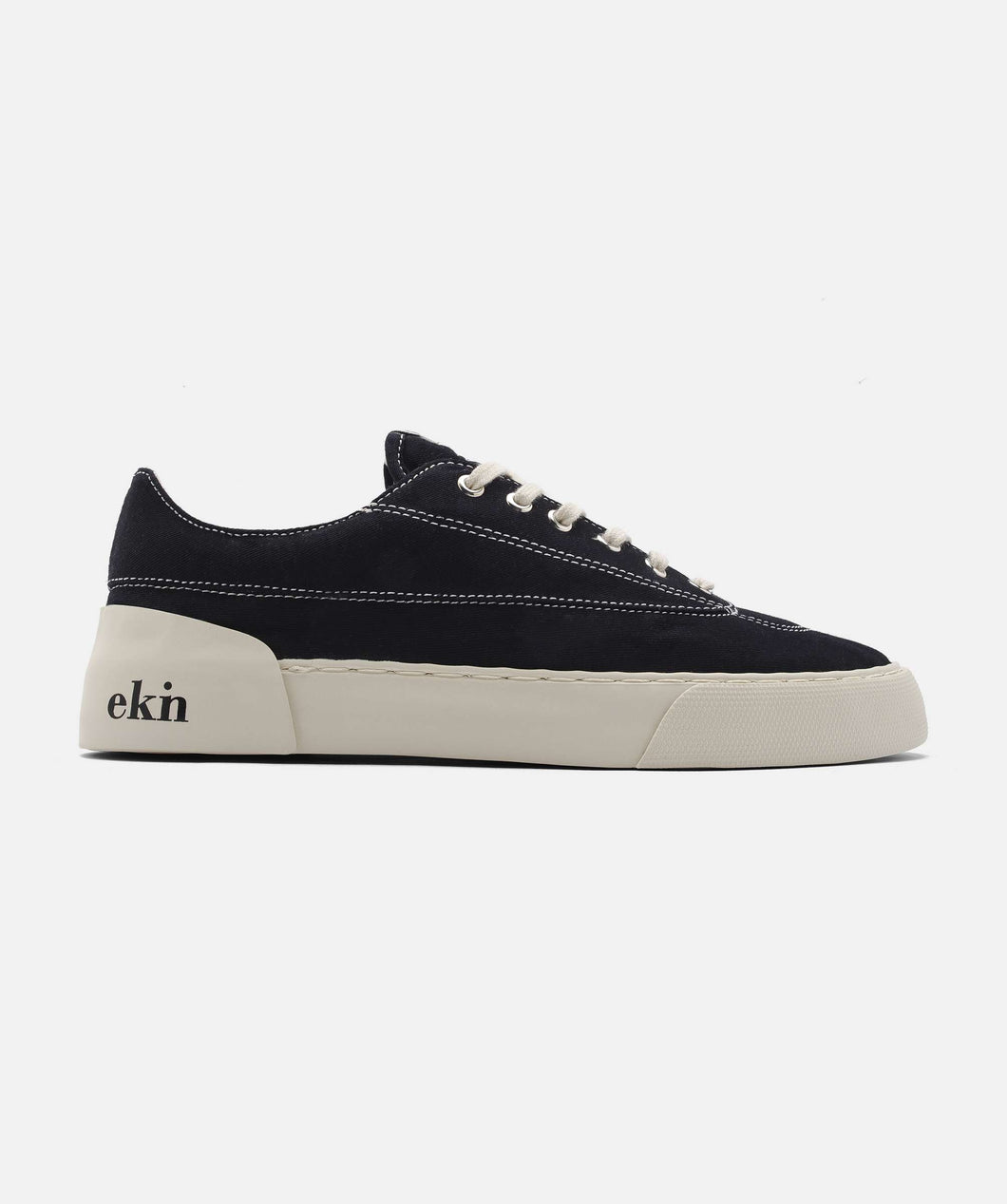 KEIR - BLACK CANVAS VEGAN SNEAKER