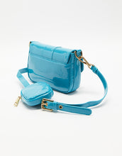 Load image into Gallery viewer, BRIE LEON - MINI ISABEL BAG - CERULEAN BLUE PATENT
