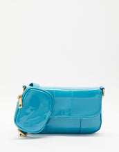 Load image into Gallery viewer, BRIE LEON - MINI ISABEL BAG - CERULEAN BLUE PATENT
