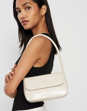 Load image into Gallery viewer, BRIE LEON - MINI CAMILLE BAG - BONE BABY CROC
