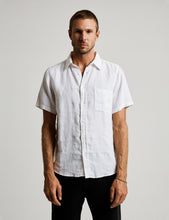 Load image into Gallery viewer, MR SIMPLE - SHORT SLEEVE LINEN SHIRT - WHITE
