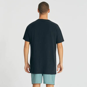 NOMADIC PARADISE- OCEAN FRONT RELAXED TEE - JET BLACK