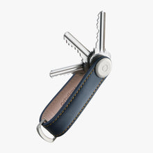 Load image into Gallery viewer, ORBITKEY - LEATHER NAVY/TAN

