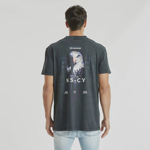 KISS CHACEY - RANDOM RELAXED TEE - PIGMENT ANTHRACITE