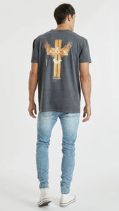 KISS CHACEY - ROOTS RELAXED TEE - PIGMENT ASPHALT