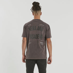NENA & PASADENA - TRANSFER RELAXED TEE - PIGMENT SHALE BROWN