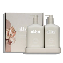 Load image into Gallery viewer, AL.IVE WASH &amp; LOTION DUO + TRAY - SEA COTTON &amp; COCONUT
