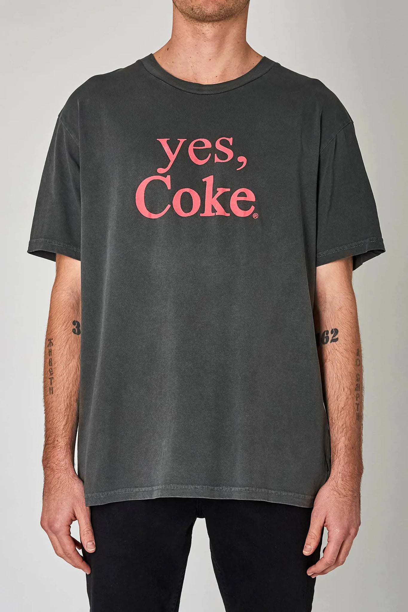 ROLLAS YES COCA COLA TEE WASHED BLACK Sabotage Store